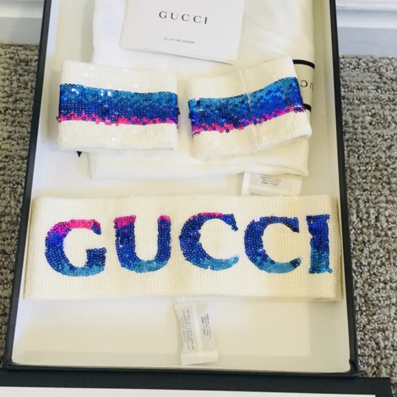 Gucci Super Shine Sweatband & Wrist Bands - Picture 4 of 6